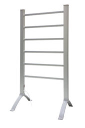 Highlands Radiator Towel Rail 6 Bars Electric Heated Towel Rail Aluminium Free Standing Towel Rail - thumbnail 1
