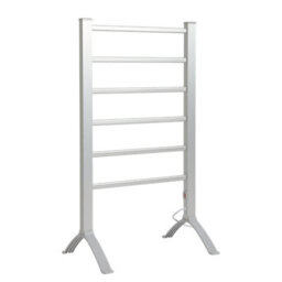Highlands Radiator Towel Rail 6 Bars Electric Heated Towel Rail Aluminium Free Standing Towel Rail - thumbnail 2