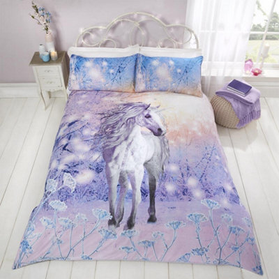 Rapport Magical Unicorn Glitter Duvet Cover Bedding Sets