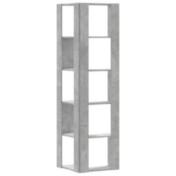 Vidaxl Corner Bookcase 5-Tier Concrete Grey 50X50X179 Cm Engineered Wood - thumbnail 6