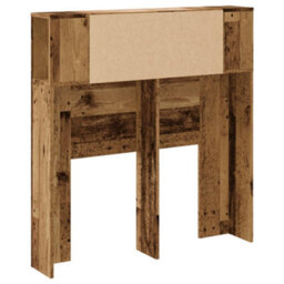 Berkfield Headboard Cabinet Old Wood 100X19X104.5 Cm Engineered Wood - thumbnail 6