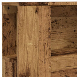 Berkfield Headboard Cabinet Old Wood 100X19X104.5 Cm Engineered Wood - thumbnail 7