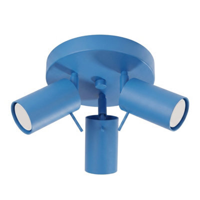 Sollux Lighting Ring Steel Light Blue 3 Lights Modern Ceiling Lamps - image 1