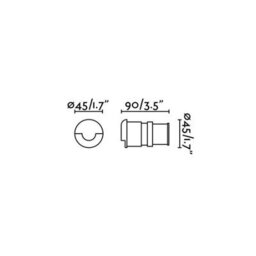 Luminosa Lighting Luminosa Kane Led Recessed Outdoor Ground Light Matt Nickel Ip67 - One Direction - thumbnail 3