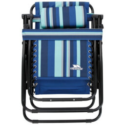 Trespass Glentilt Reclining Garden Chair/recliner Blue Stripe (One Size) - thumbnail 4