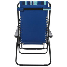 Trespass Glentilt Reclining Garden Chair/recliner Blue Stripe (One Size) - thumbnail 2