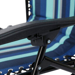 Trespass Glentilt Reclining Garden Chair/recliner Blue Stripe (One Size) - thumbnail 6