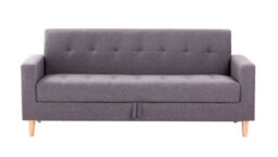 Mattress Guru Modern Smart Sofa In A Box, Taupe Fabric Sofa With Hidden Storage - 3 Seater - thumbnail 1