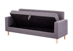 Mattress Guru Modern Smart Sofa In A Box, Taupe Fabric Sofa With Hidden Storage - 3 Seater - thumbnail 2
