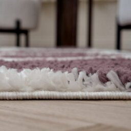 The Rugs Moodi Shaggy Purple Nimbus Rug Runner Abstract Thick High Pile For Living Rooms, Bedrooms, Hallways, Kitchens - thumbnail 5