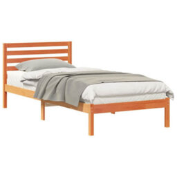 Berkfield Modern With Headboard Wax Brown 100 X 220 Cm Solid Pine Wood - thumbnail 3