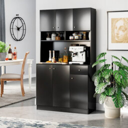Gainoom 180Cm Tall Pantry Cabinet Kitchen Cabinet Freestanding Buffet Cupboard With Outlets & Usb Ports - thumbnail 3