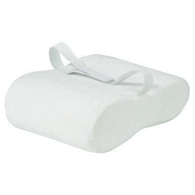 Memory Foam Leg Pillow - Ergonomic Leg Raiser Cushion With Washable Velour Cover & Elasticated Strap - Measures H9 X W29 X D21Cm