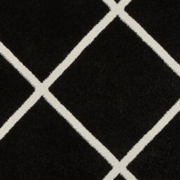 Black White Modern Geometric Easy To Clean Rug For Dining Room-120Cm X 170Cm - thumbnail 3