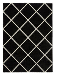 Black White Modern Geometric Easy To Clean Rug For Dining Room-120Cm X 170Cm - thumbnail 9