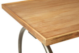 Orsina Modern Design Gold Finish Dining Table, Industrial Small Dining Table, Durable Kitchen Table For Dinner - thumbnail 4