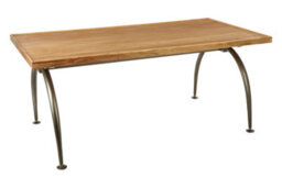 Orsina Modern Design Gold Finish Dining Table, Industrial Small Dining Table, Durable Kitchen Table For Dinner - thumbnail 2