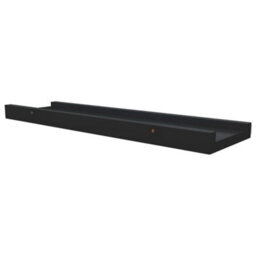 Berkfield Picture Frame Ledge Shelves 2 Pcs Black 40X9X3 Cm Mdf - thumbnail 6