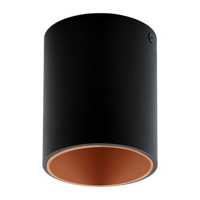 Elegant Black And Copper Round Led Downlight For Walls And Ceilings - image 1