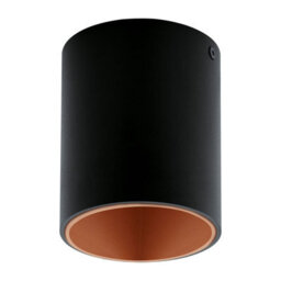 Elegant Black And Copper Round Led Downlight For Walls And Ceilings - thumbnail 1