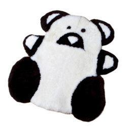 Eastern Counties Leather Sheepskin Teddy Bear Rug Black (One Size) - thumbnail 2