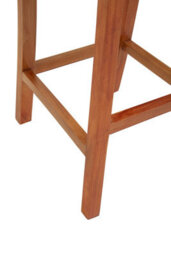 Orsina Natural Rattan Bar Chair, Bar Stool For Kitchen, Bar Area, Breakfast Stool For Home Bar, Wooden Frame - thumbnail 5