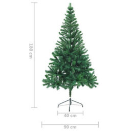Berkfield Artificial Christmas Tree With Stand 180 Cm 564 Branches - thumbnail 7