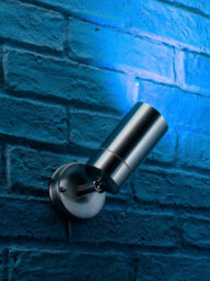 Auraglow Stainless Steel Outdoor Gu10 Wall Spotlight - Rf Colour Changing - 3 Pack - thumbnail 8