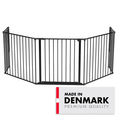 Babydan Olaf Xx Wide Wall Mounted Safety Gate 90 - 278Cm Room Divider, Fire Guard & Play Pen Black - image 1