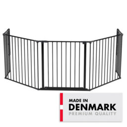 Babydan Olaf Xx Wide Wall Mounted Safety Gate 90 - 278Cm Room Divider, Fire Guard & Play Pen Black - thumbnail 1