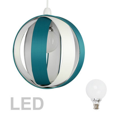 Valuelights J90 Blue Ceiling Shade And Bulb (D)29Cm - image 1