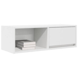 Berkfield Tv Cabinet White 80X31X25.5 Cm Engineered Wood - thumbnail 4