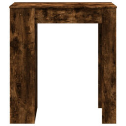 Berkfield Bar Table With Racks Smoked Oak 95X47X103.5 Cm Engineered Wood - thumbnail 4