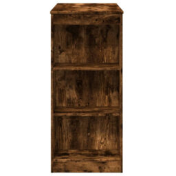 Berkfield Bar Table With Racks Smoked Oak 95X47X103.5 Cm Engineered Wood - thumbnail 5