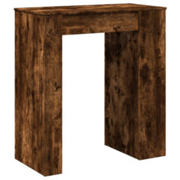 Berkfield Bar Table With Racks Smoked Oak 95X47X103.5 Cm Engineered Wood - thumbnail 6