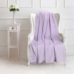Ehc Cotton Soft Hand Woven Reversible Lightweight Lavender Adult Cellular Blanket, Single 180 X 230Cm - thumbnail 4