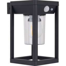 Luceco Filament Solar Wall Light Lantern & Pir Ip54 220Lm 3000K Black - thumbnail 1