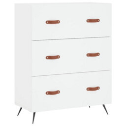 Berkfield Highboard White 69.5X34X180 Cm Engineered Wood - thumbnail 7