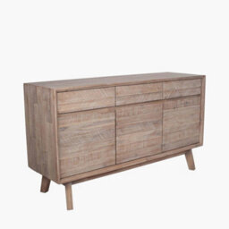 Pacific Lifestyle Kalmar Natural Acacia Wood Sideboard 3 Drawer 3 Door - thumbnail 3