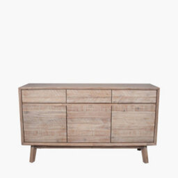 Pacific Lifestyle Kalmar Natural Acacia Wood Sideboard 3 Drawer 3 Door - thumbnail 2
