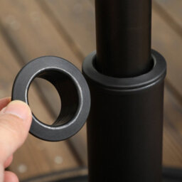 Outsunny 18Kg Round Resin Garden Parasol Base For Poles Of 38mm-48mm - thumbnail 7