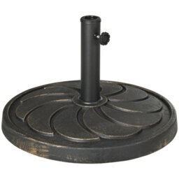 Outsunny 18Kg Round Resin Garden Parasol Base For Poles Of 38mm-48mm - thumbnail 2