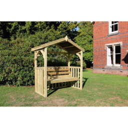 Churnet Valley Garden Furniture Ltd Anastasia 3 Seat Garden Arbour - L90 X W170 X H190 Cm - Minimal Assembly Required - Set Of Waterproof Cushions Included - thumbnail 3