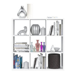 Furniture To Go Mauro 3X3 Storage Unit In Matt White - thumbnail 7