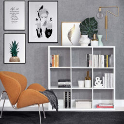 Furniture To Go Mauro 3X3 Storage Unit In Matt White - thumbnail 4