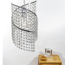 Spiral Droplet Led Ceiling Light Shade Modern Crystal Acrylic Pendant - thumbnail 3