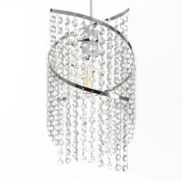 Spiral Droplet Led Ceiling Light Shade Modern Crystal Acrylic Pendant - thumbnail 1
