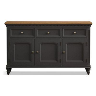 Furniture 48 Philippe Oak And Charcoal Grey Painted Large Sideboard