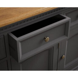 Furniture 48 Philippe Oak And Charcoal Grey Painted Large Sideboard - thumbnail 2