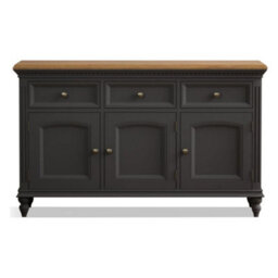 Furniture 48 Philippe Oak And Charcoal Grey Painted Large Sideboard - thumbnail 1
